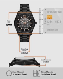 Michael Kors - Lexington Black Analogue Watch