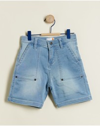Timberland - Denim Bermuda Shorts - Kids-Teens