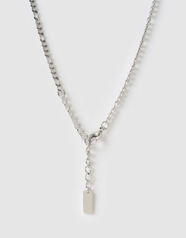 Arms Of Eve - Rose Heart Necklace - Silver