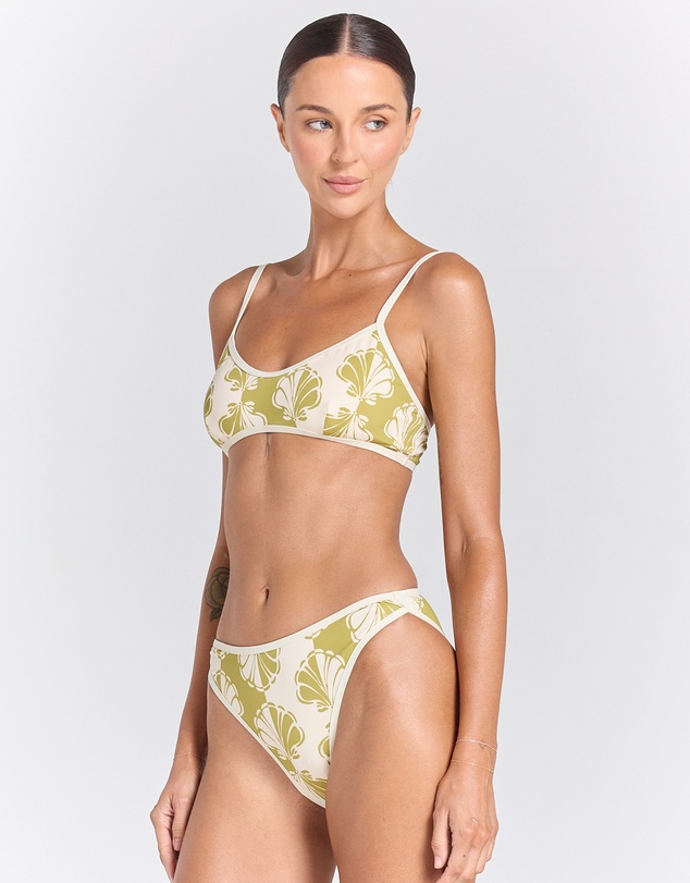 Poolside Paradiso - Shelborne Summer Bikini Top - Palm
