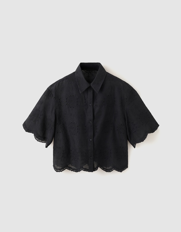 M.N.G - Embroidered Crop Top