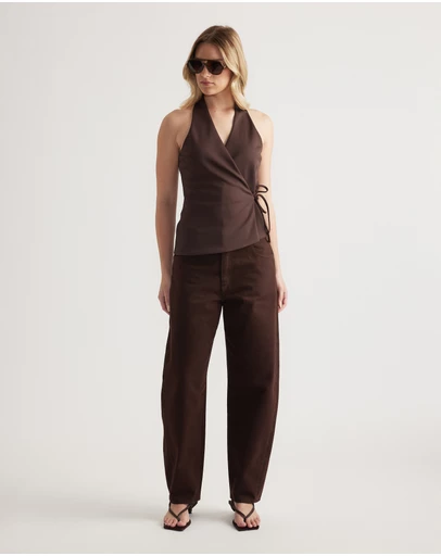 Decjuba - Quinn Wrap Halter Neck Top