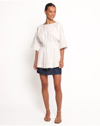 Petal & Pup - Camila Open Back Top - White
