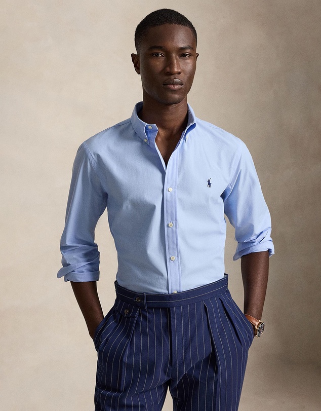 Polo Ralph Lauren - Custom Fit Stretch Poplin Shirt - ICONIC EXCLUSIVE