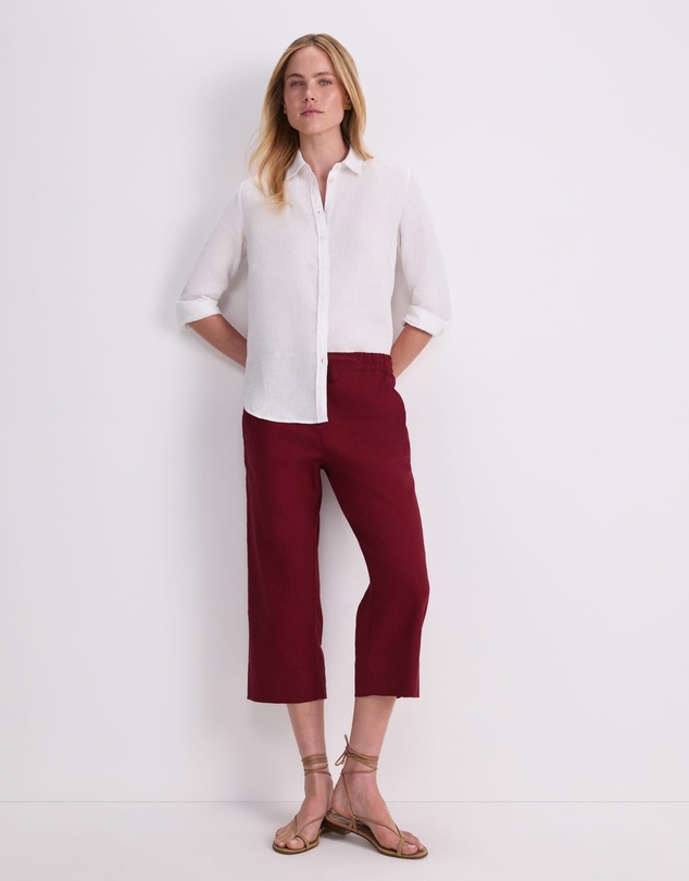 Sportscraft - Rosa Crop Linen Pant