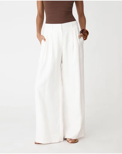 Forcast - Ami Wide Leg Linen Pants