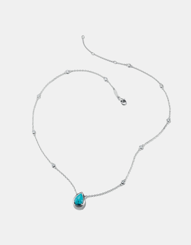 THOMAS SABO - THOMAS SABO Necklace with Turquoise Teardrop Stone