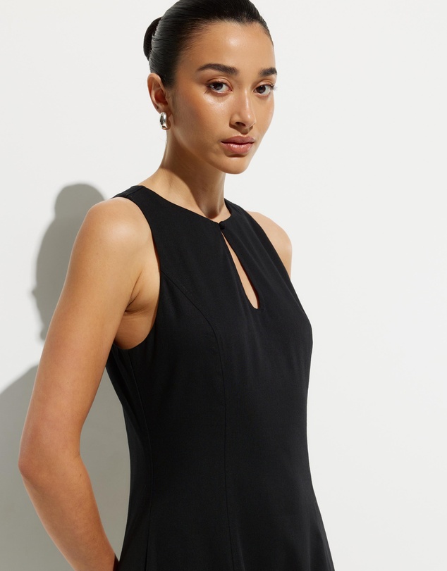 Calli - Heeley Cotton Linen Blend Midi Dress