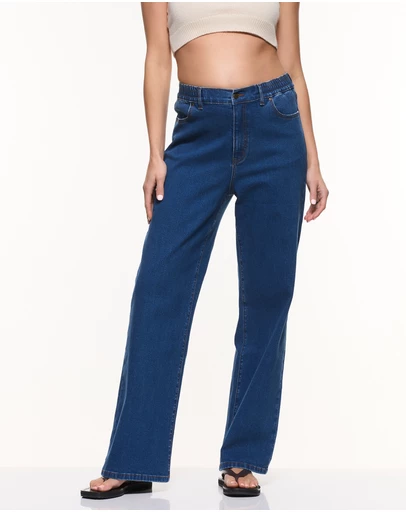 Soon Maternity - Relaxed Wide Leg Jeans