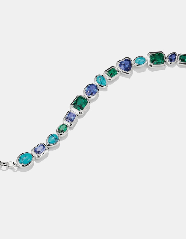 THOMAS SABO - THOMAS SABO Bracelet with Blue-Green Stones Silver