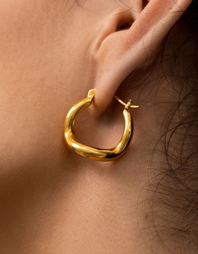 SAINT VALENTINE - Wabi Sabi Hoops - Gold