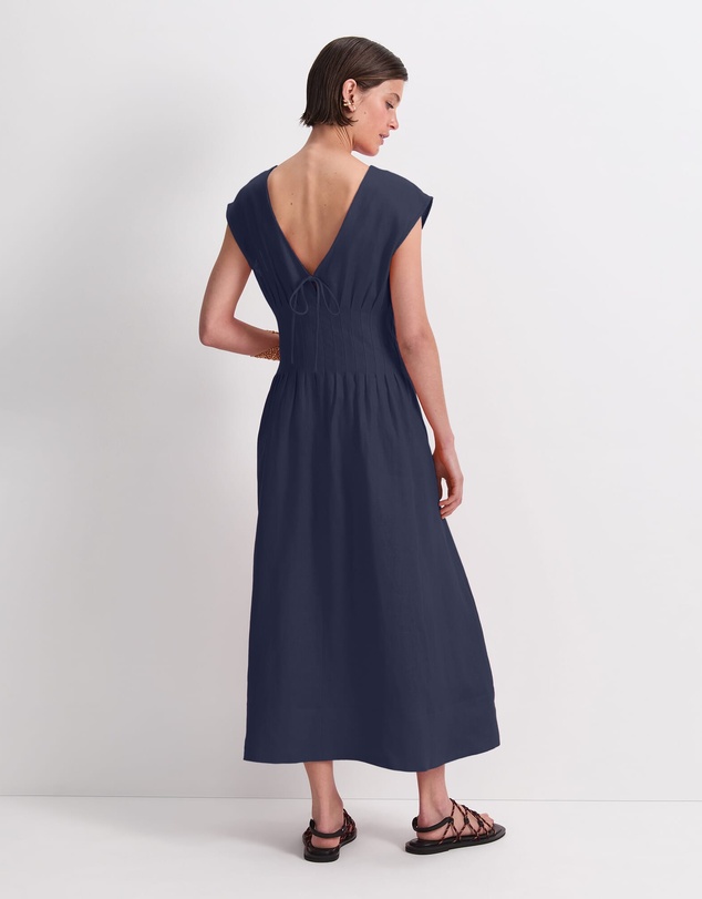 Sportscraft - Ariana Pintuck Linen Dress