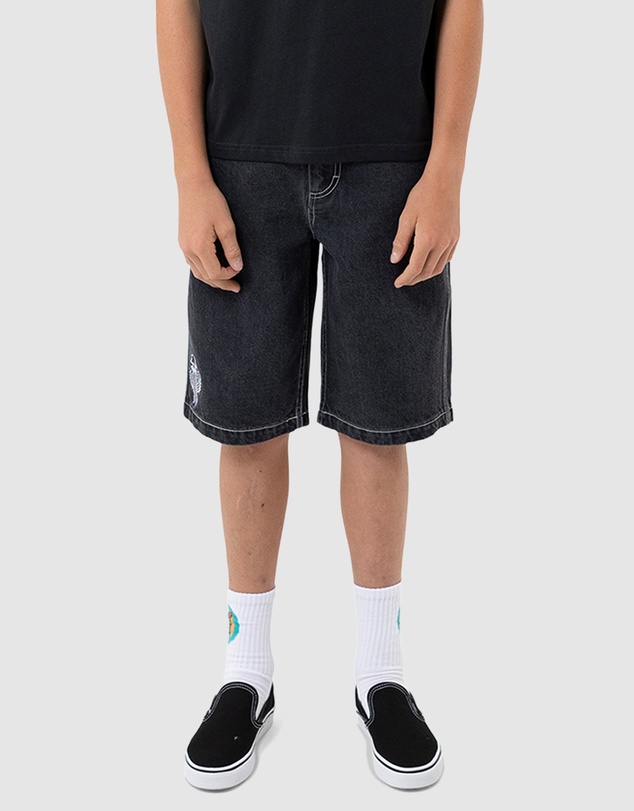 Santa Cruz - Tripper Stack Jean Shorts - Kids-Teens