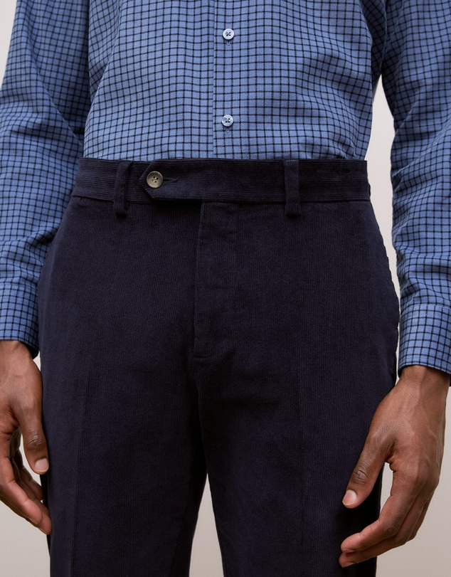 Trenery - Tailored Cord Trouser in Navy