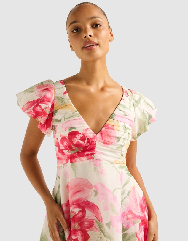 Forever New - June Ruched V Neck Mini Dress