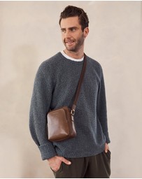 Pierre Cardin - Pierre Cardin Men's Leather Classic Crossbody Bag