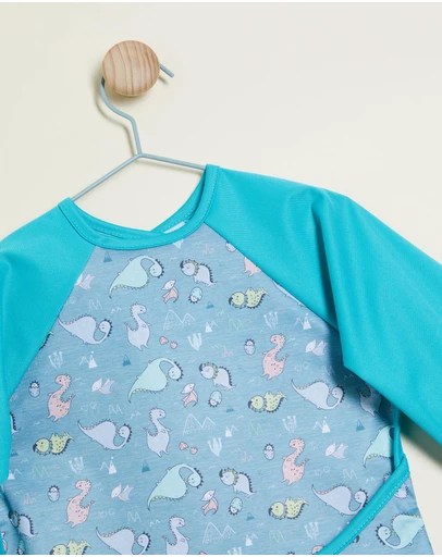itti bitti - Sleeved Bib Smocks - Dino