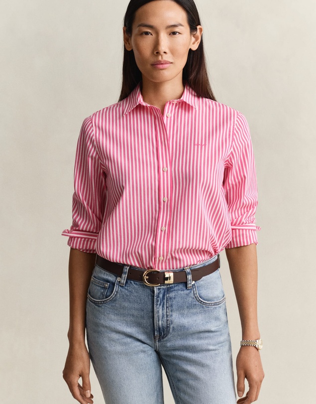 Gant - Regular Fit Striped Poplin Shirt