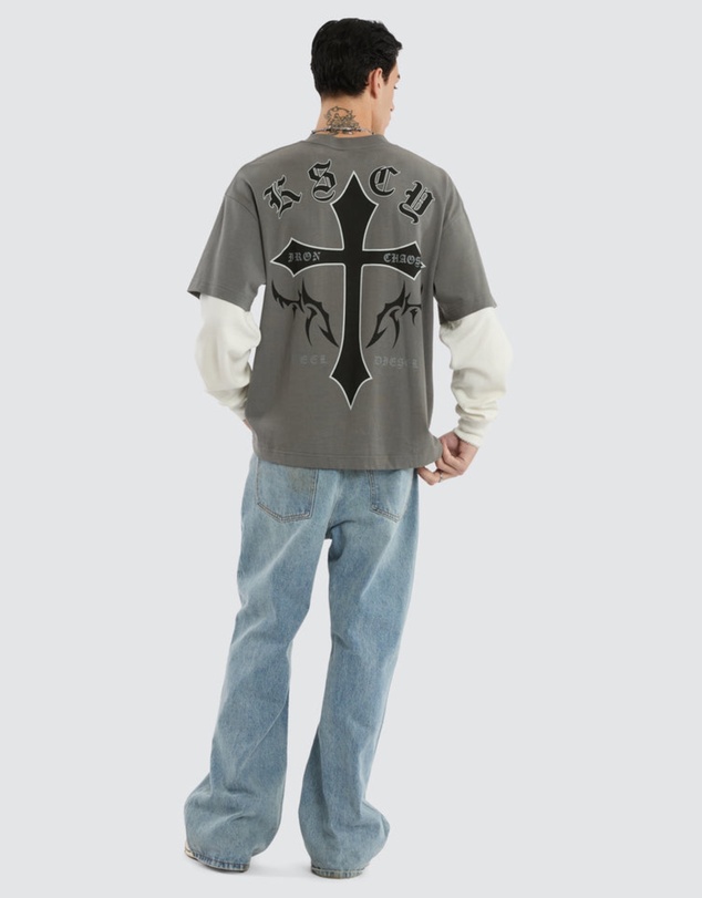 Kiss Chacey - Lithium Layered Waffle LS Tee