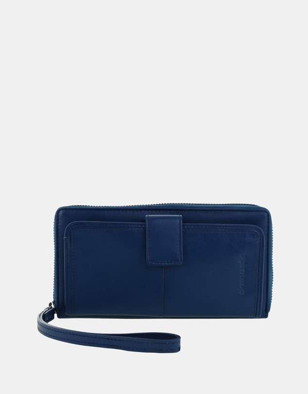 Pierre Cardin - Pierre Cardin Women's Leather Zip around wallet w/ Wristlet