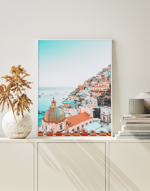 Olive et Oriel - Vista Di Positano Art Print