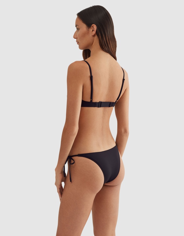 Polo Ralph Lauren - Signature Solids High Leg Tie Side Brazilian Bikini Bottom