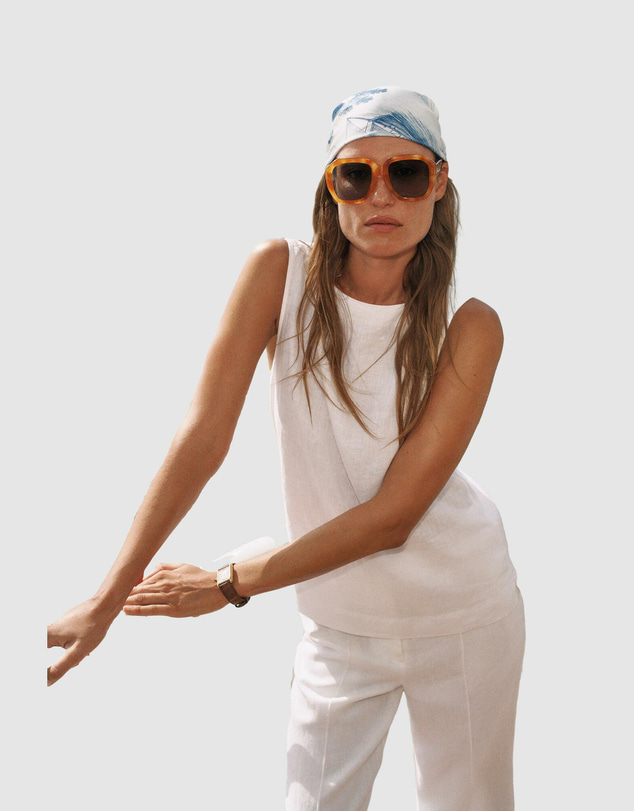 Trenery - Linen Boatneck Tank