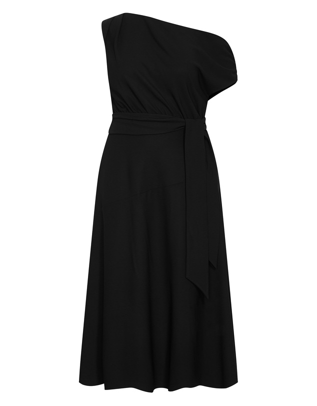 City Chic - Plus size Kate Off Shoulder Midi Dress - black