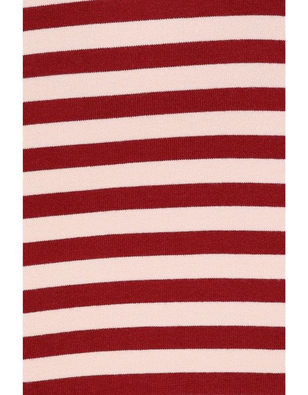 Petal & Pup - Latoya Strapless Midi Dress - Pink Burgundy Stripe