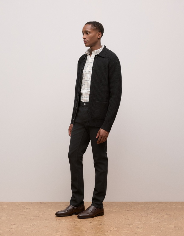 Trenery - Fine Check Oxford Shirt in Marshmallow