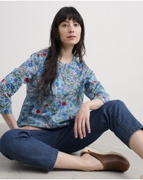 Seasalt - Seasalt Cornwall Blue Watercolour Sketch Top