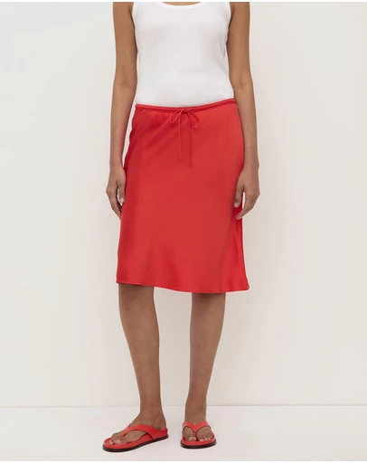 Assembly Label - Pippa Silk Knee Length Skirt