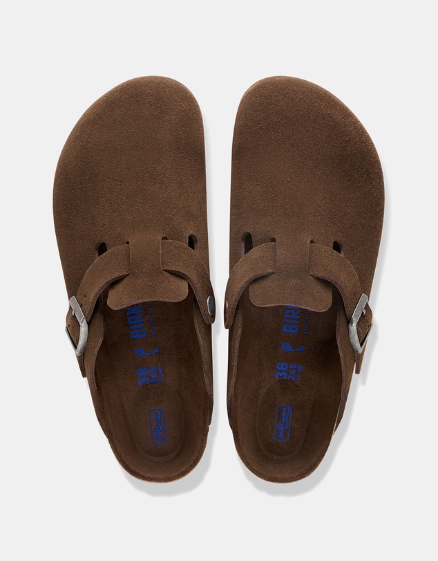 Birkenstock - Boston SFB Tonal Footbed Suede Leather Narrow - Unisex