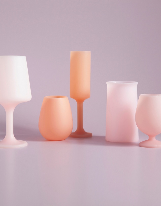 porter green - stegg | silicone unbreakable highball glasses