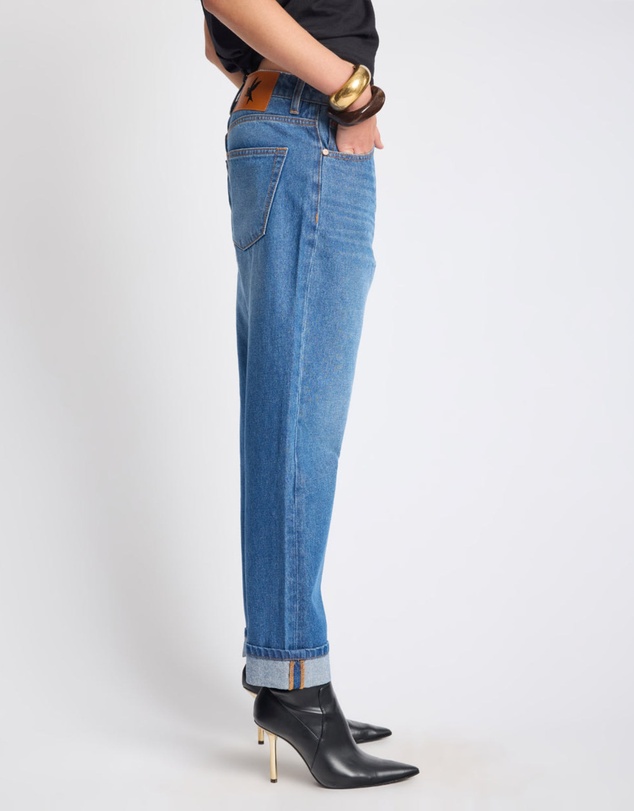 ONE TEASPOON - Bandits Low Waist Boyfriend Denim Jeans - Pacifica Blue