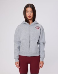 Upstate - Zip Through Hoodie - Grey Marle