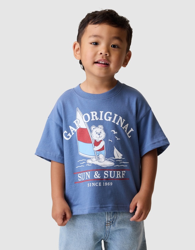 GAP - Surf Graphic Boxy Tee - Babies-Kids