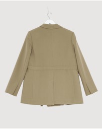 Revibe - Repaired Shona Joy Irena Oversized Belted Blazer - AU 8