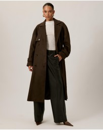 Tussah - Lillian Double Breasted Wool Blend Coat