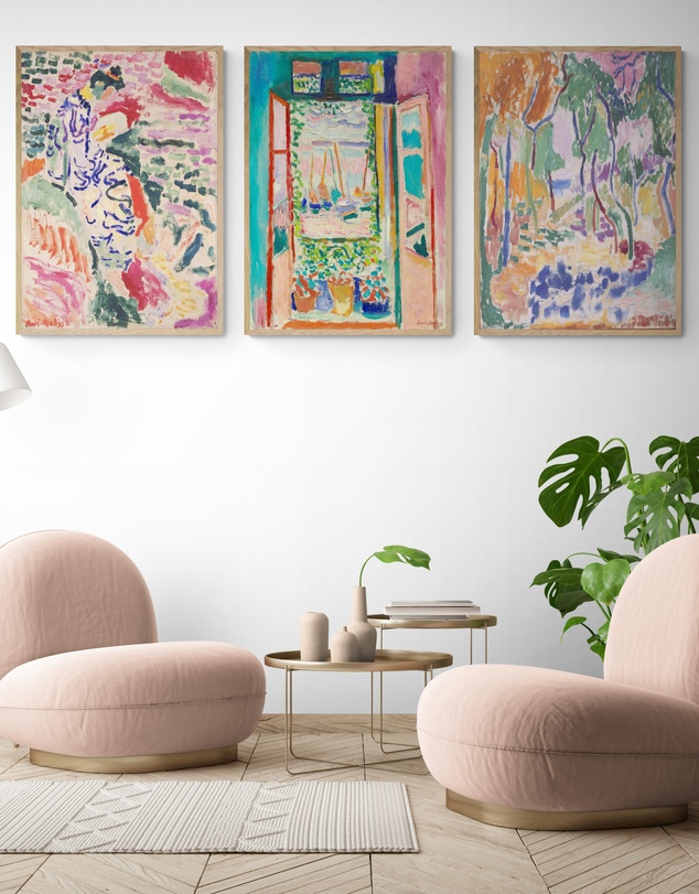 Inka Arthouse - Matisse Exhibition Set of 3 Art Prints