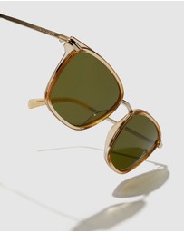 Hawkers Co - HAWKERS - Champagne Juniper Green INK Sunglasses for Men and Women UV400