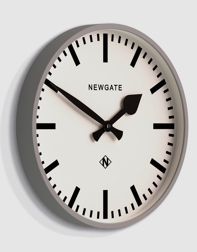 Newgate - Newgate Railway Clock Grey