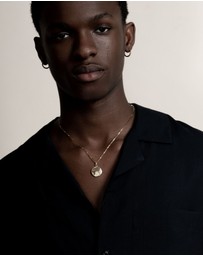 Dower & Hall - Men's One World Talisman Necklace In Gold Vermeil