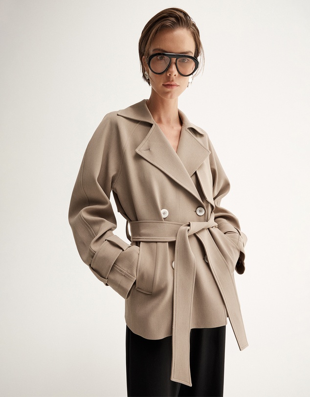 Elka Collective - Selena Cropped Trench Coat