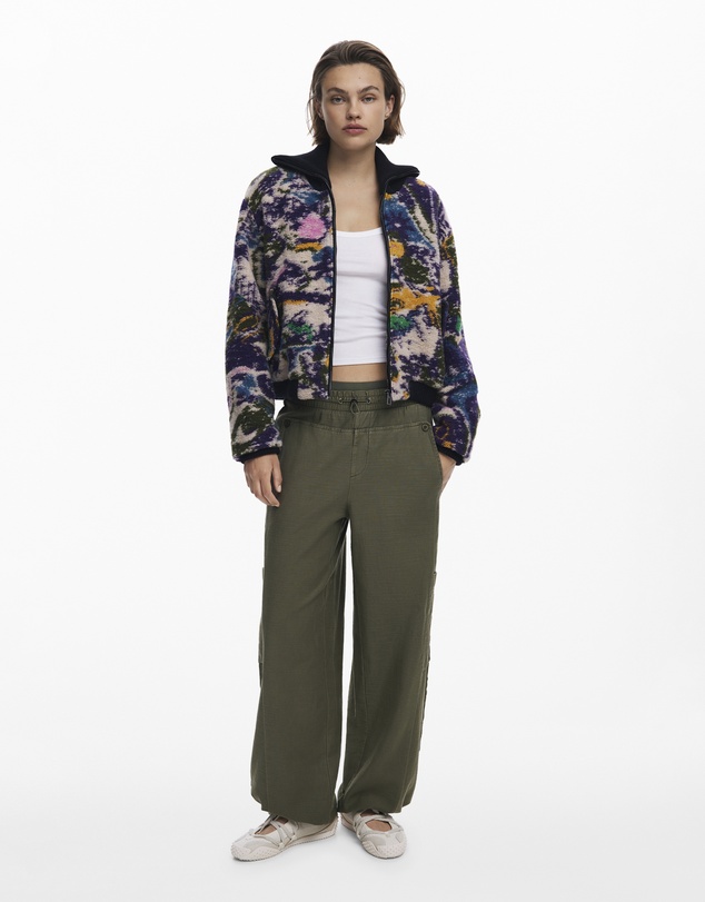 Desigual - Heathered bomber jacket
