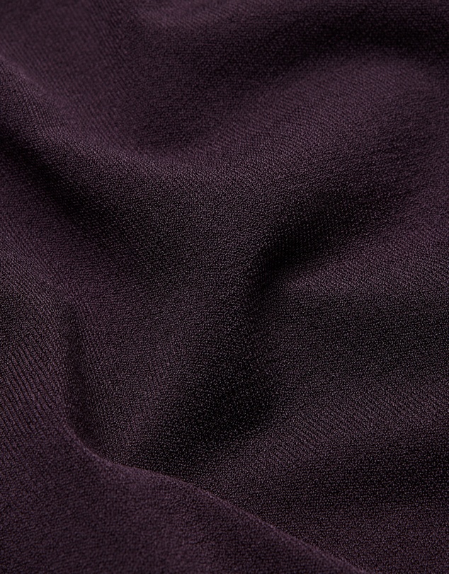 Calibre - Stripe Open Neck Knit Polo Plum
