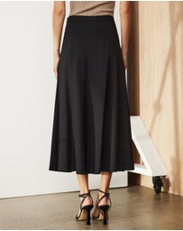 Atmos&Here - Lilee Ponte Flare Midi Skirt