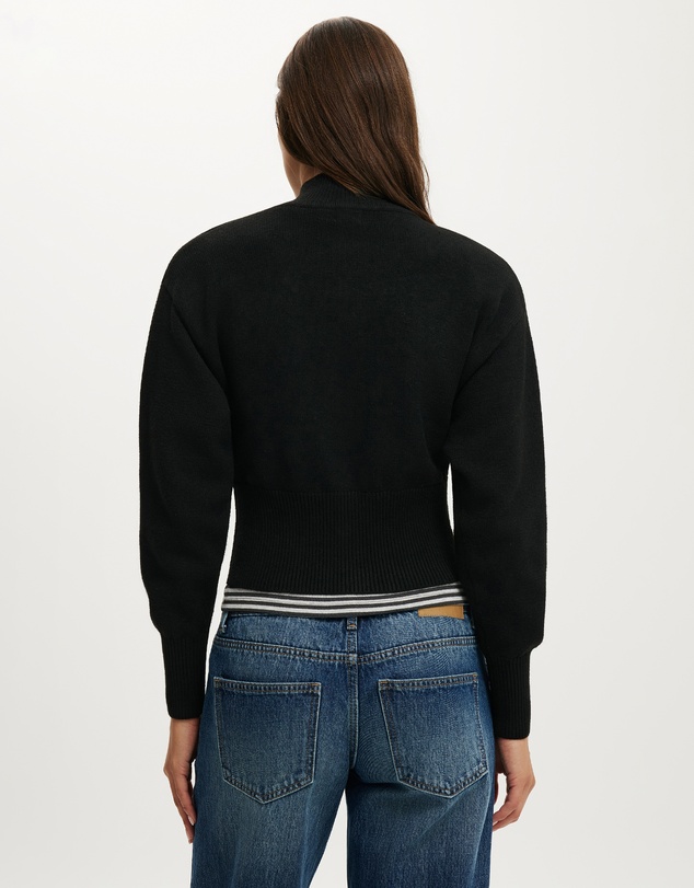 Cotton On - Lotus Cinched Zip Knit
