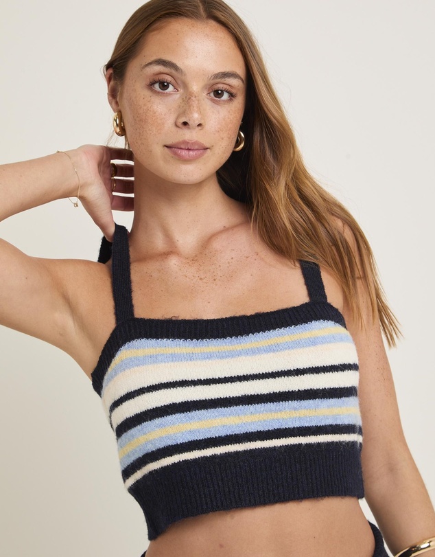 Subtitled - Morgan Fuzzy Stripe Cami