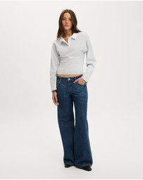 Cotton On - Everyday Smooth Polo Long Sleeve
